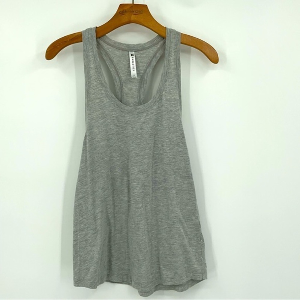 Fabletics Gray‎ Racerback Tank Size Medium N2